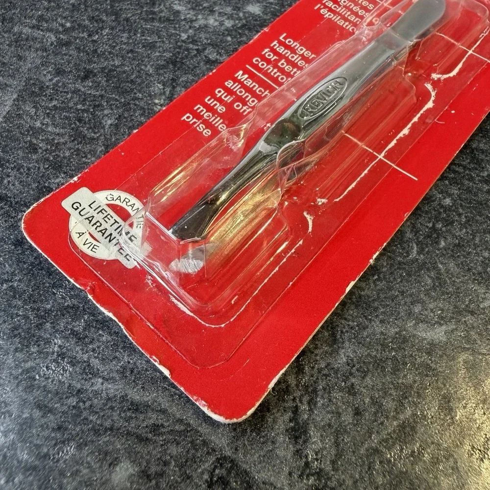 Revlon Slant Tip‎ Deluxe Tweezer Superior Quality Easy Grip 2326-10 USA READ